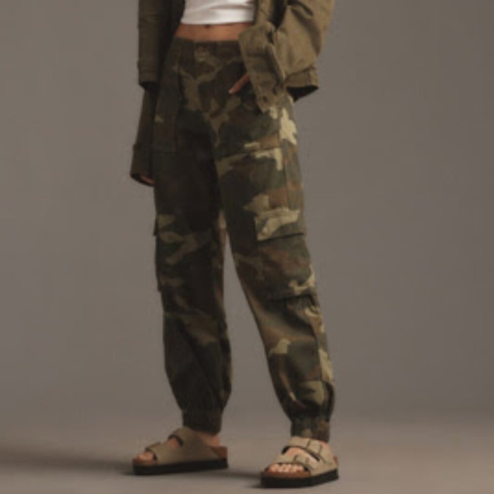 Anthropologie Cargo Camo Pants